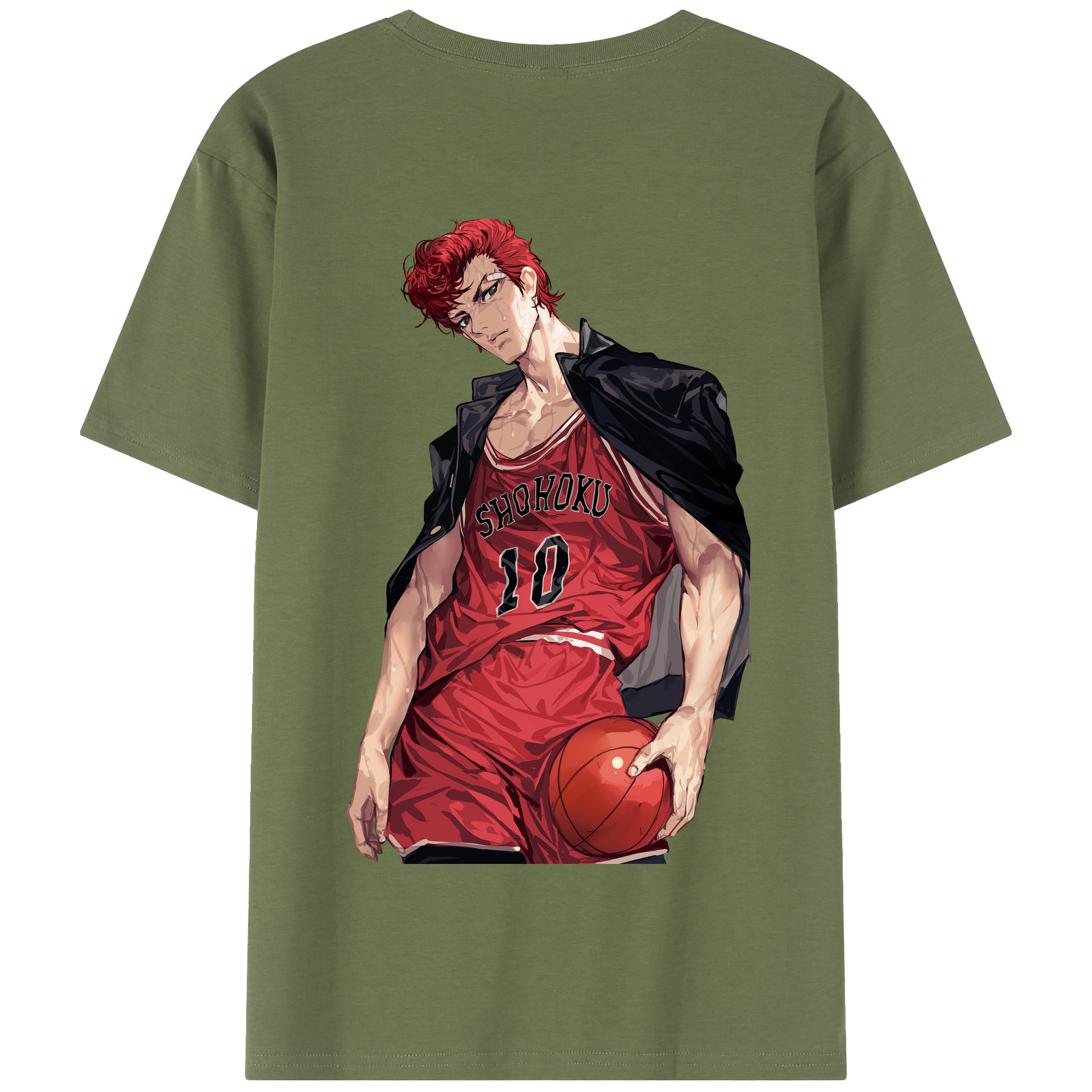 SLAM DUNK／スラムダンク 綿100％半袖Tシャツ（背面プリント）